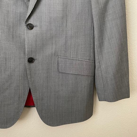 Suitsupply Blazer Men US 40 Gray Sienna Wool Reda Super 130s Sport Coat Jacket - Picture 6 of 14